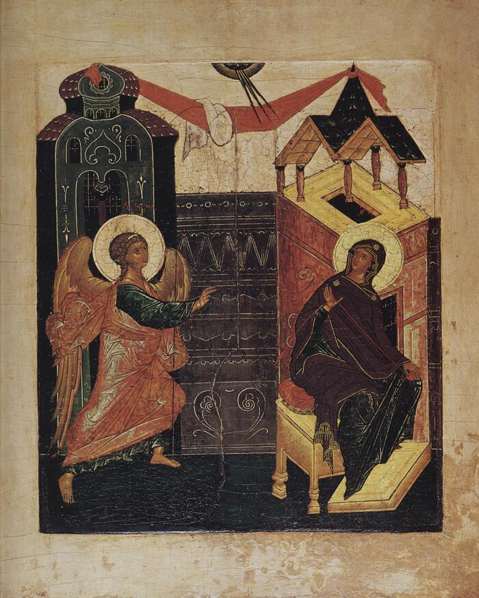 Благовещение Киевская из музея икон в Реклингхаузене