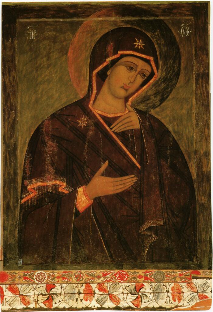 Миропросительница также Богоматерь из деисусного чина из Кирилло-Белозерского монастыря вторая