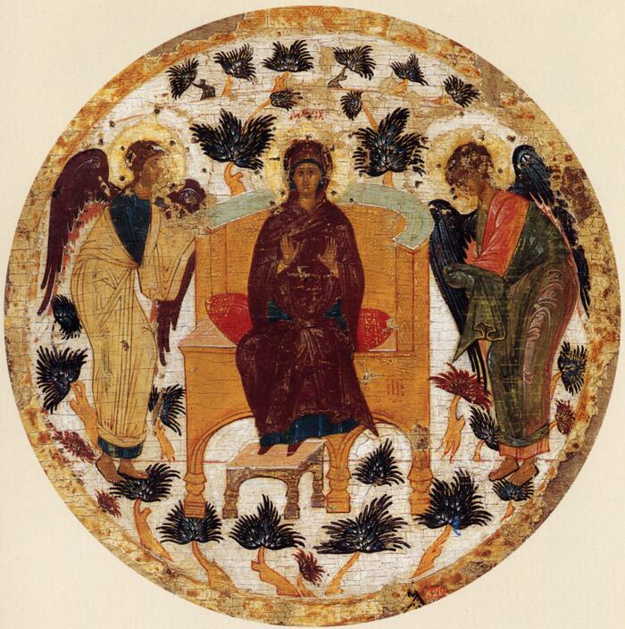 Богородица с иконы Страшный суд